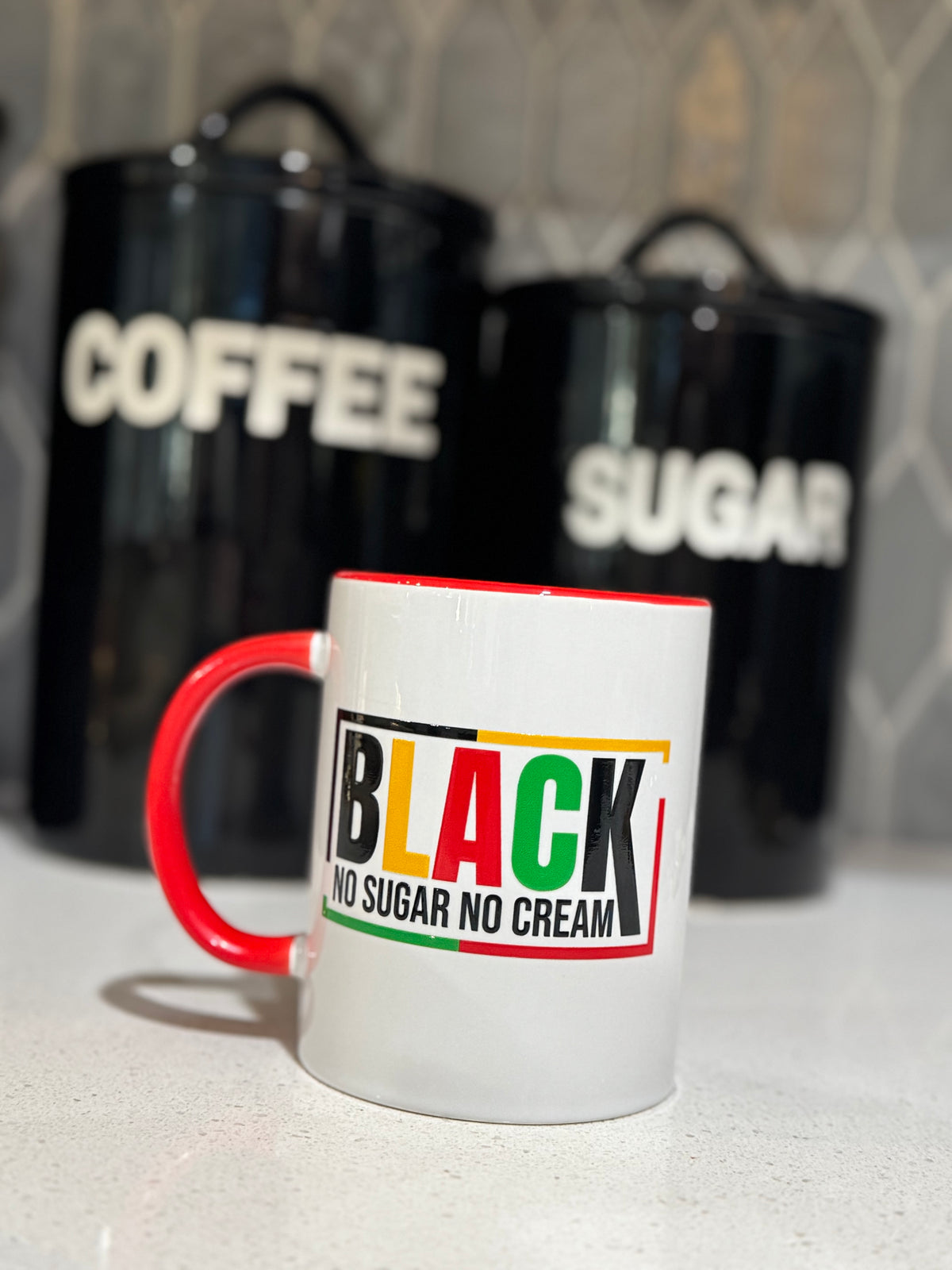 Black No Sugar No Cream Mug