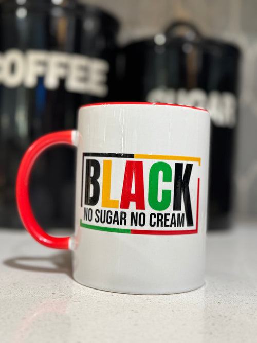 Black No Sugar No Cream Mug