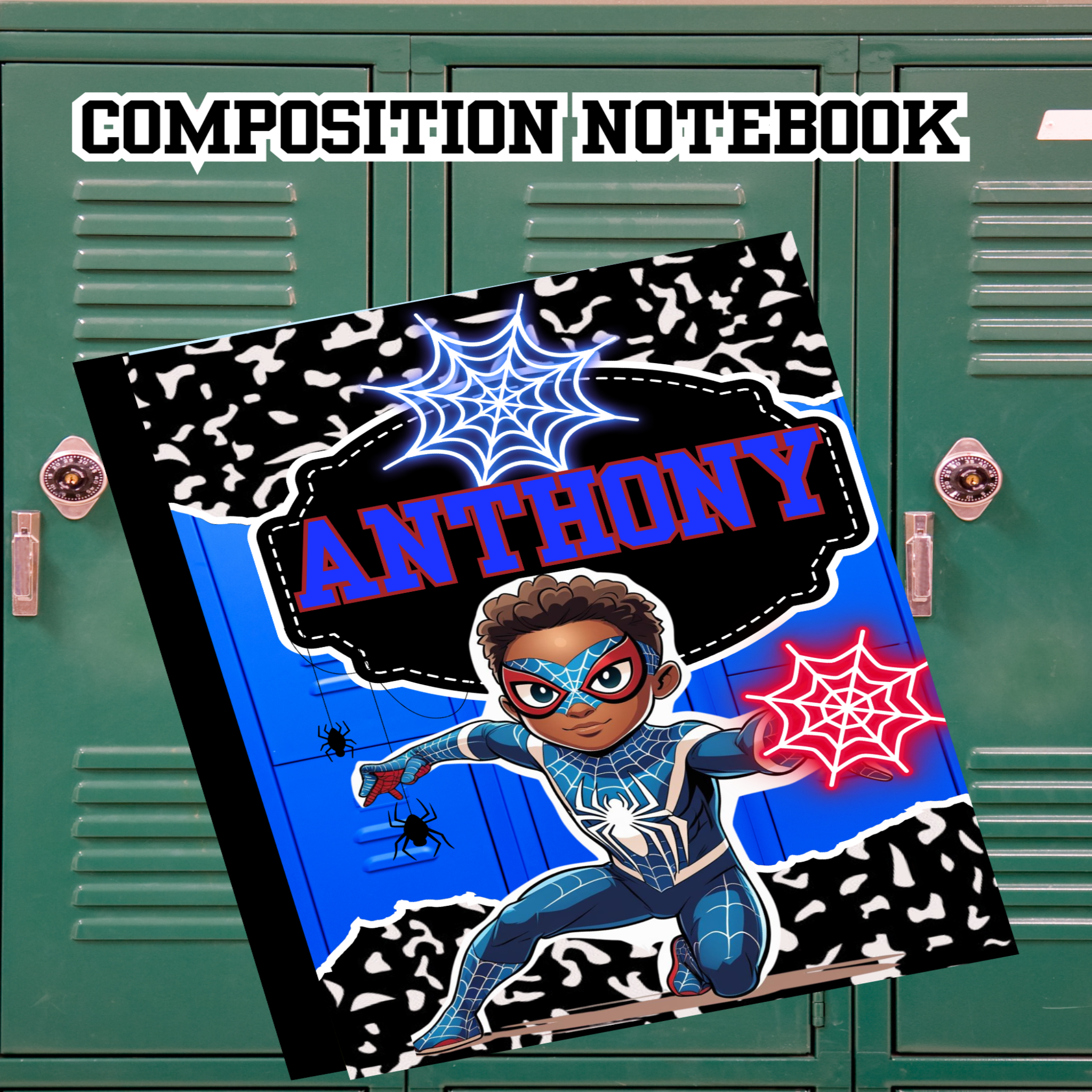 Custom Composition Books (Spider-boy)