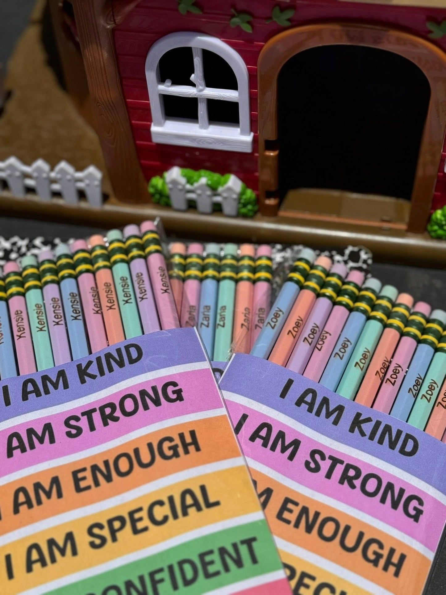 Custom Pencils, Personalized Pencils, Back to School, Birthday, Pastel Pencils