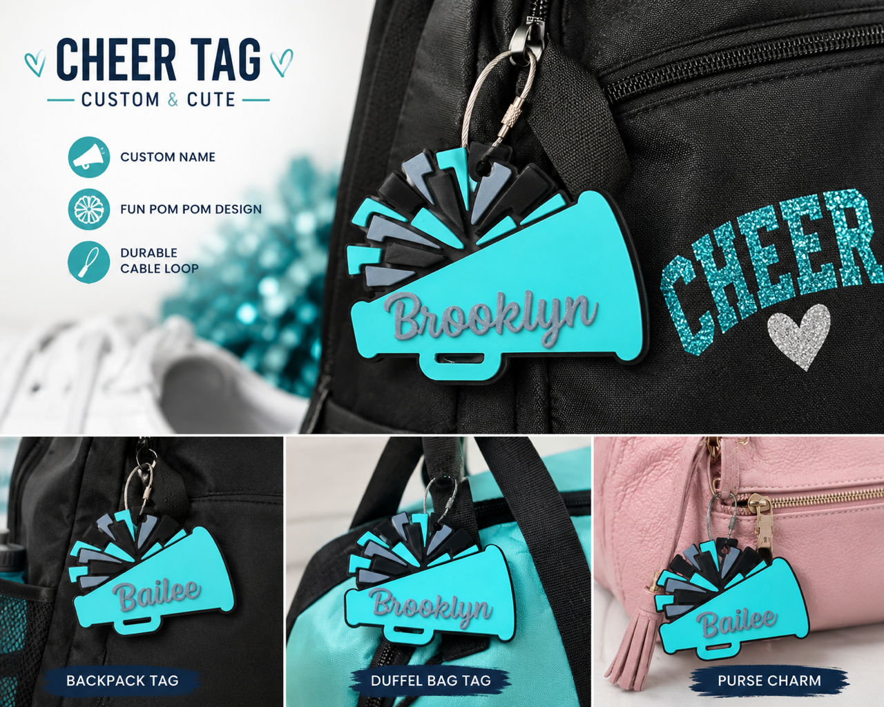 Cheer Bag Tags
