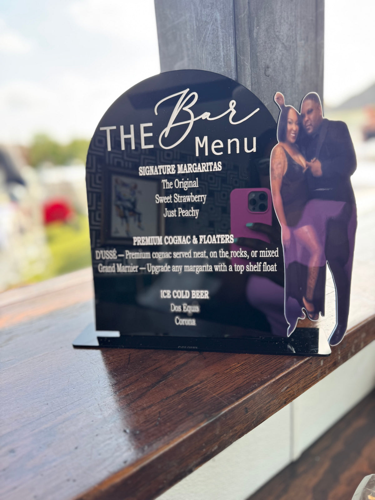 Acrylic Bar Menu